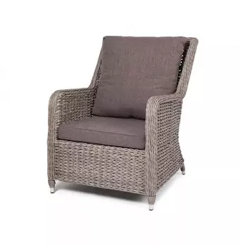 Кресло из искусственного ротанга гиацинт Гляссе Graphite