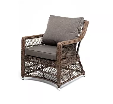 Кресло из искусственного ротанга Гранд Латте коричневый