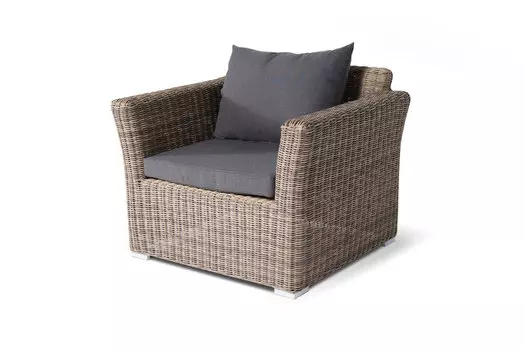 Кресло из искусственного ротанга Капучино