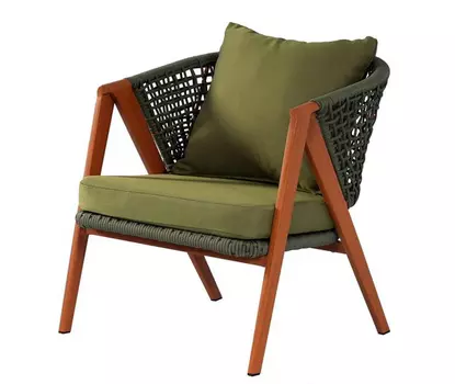 Кресло из роупа Амстердам, зеленый