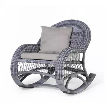 Кресло-качалка CHELSEA серое