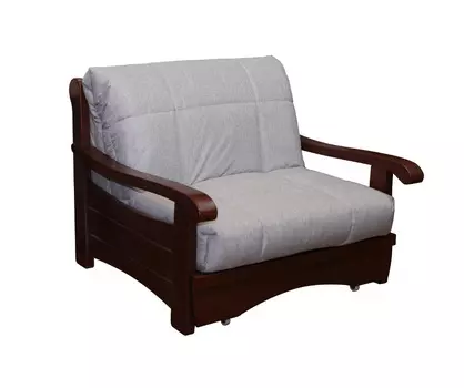 Кресло-кровать Рея с деревянными подлокотниками