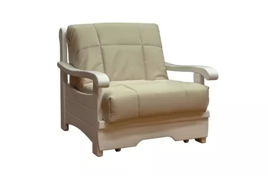 Кресло-кровать Рея с деревянными подлокотниками м112