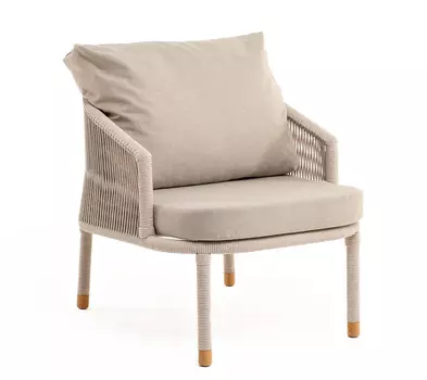 Кресло Верона из роупа бежевое