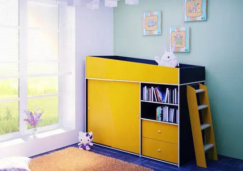 Кровать-чердак Дождик