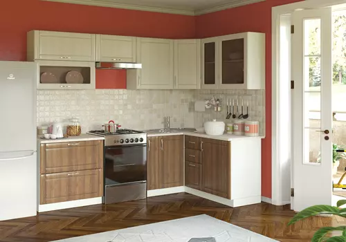 Кухонный модульный угловой гарнитур Катрин-3