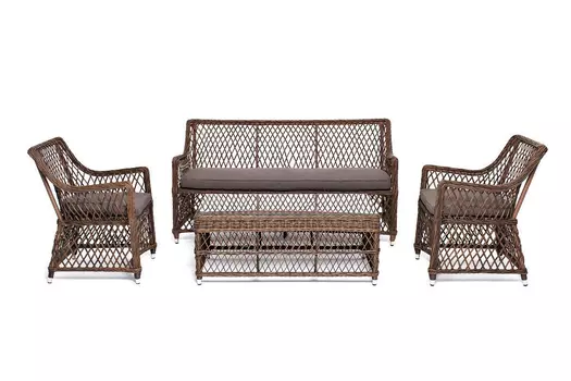 Лаунж-зона Асти 4 коричневая