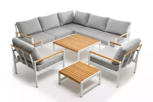 Лаунж зона из алюминия MAYA L белая