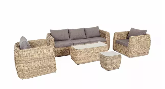 Лаунж-зона из искусственного ротанга гиацинт Кальяри