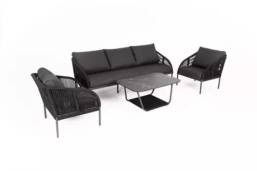 Лаунж-зона 5-местная Канны, темно-серая