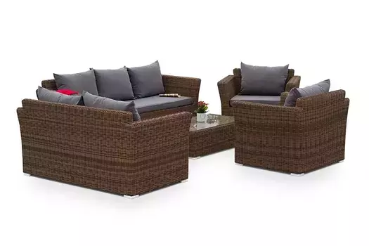 Лаунж-зона Капучино Дабл коричневая