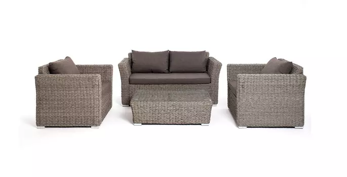 Лаунж-зона Капучино Сингл гиацинт серый