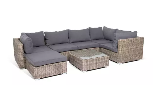 Лаунж зона Лунго из искусственного ротанга