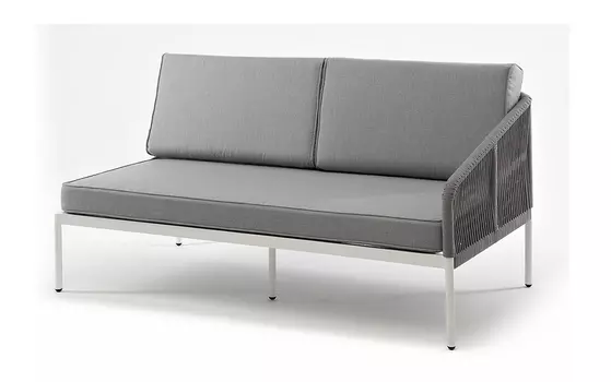 Левый модуль Канны из роупа, светло-серый