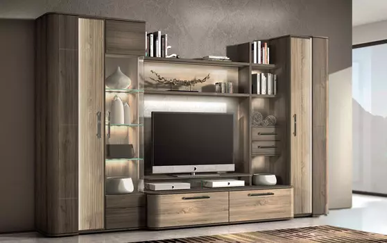 Любимый дом Модульная стенка в гостиную Бруна №1