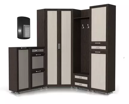 Модульная прихожая Латте композиция №4