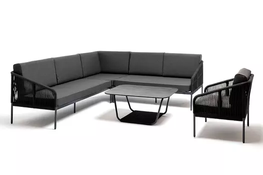 Модульная угловая лаунж-зона Канны