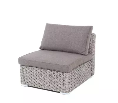 Модуль прямой с подушками Лунго гиацинт cерый