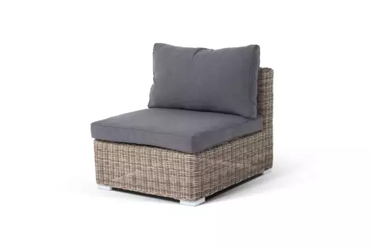 Модуль прямой с подушками Лунго соломенный