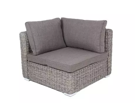 Модуль угловой с подушками Лунго гиацинт серый