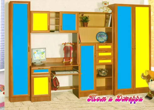 Молодежная стенка Том и Джерри МДФ