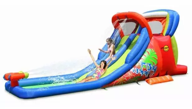 Надувная двойная горка с водой Жара 9129 Happy Hop