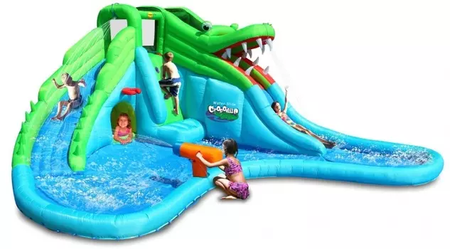 Надувной батут Крокодил 9517 Happy Hop