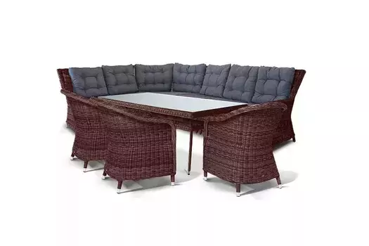 Обеденная группа Базелла коричневая