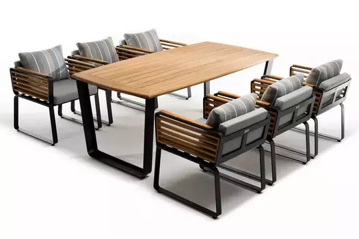 Обеденная группа из алюминия AURA