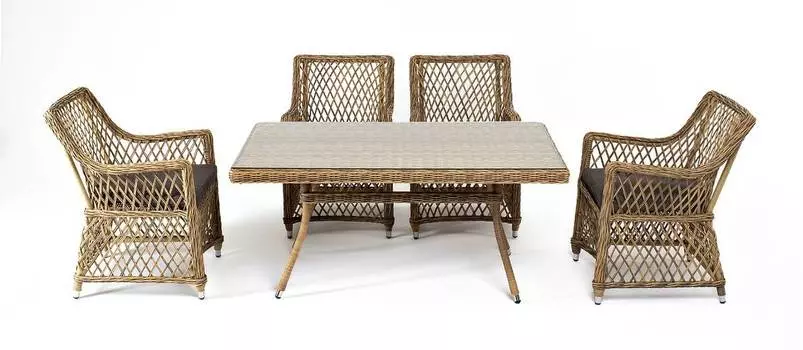 Обеденная группа Латте–140 L, соломенный