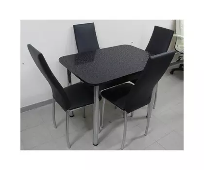 Обеденная группа Пион-Былина (Черный)