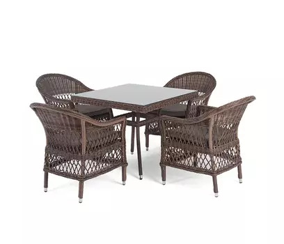 Обеденная группа Сицилия коричневая