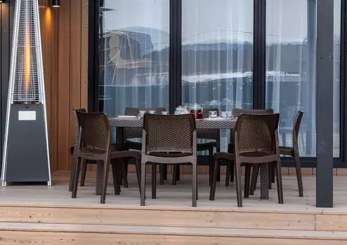 Обеденный комплект JULY L коричневый