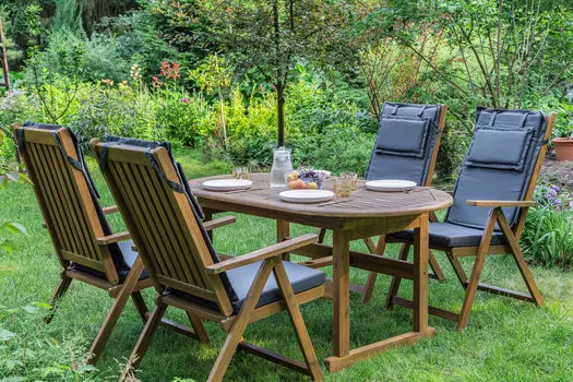 Обеденный комплект KIMBERLY на 4 персоны с овальным столом