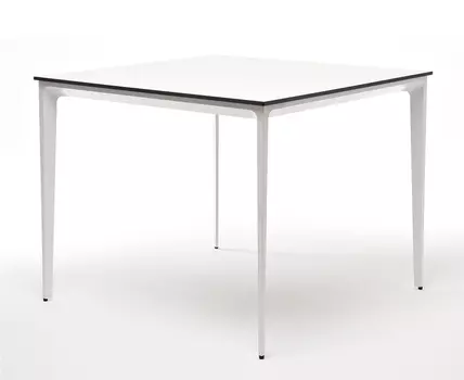 Обеденный стол Малага из HPL 90 молочный