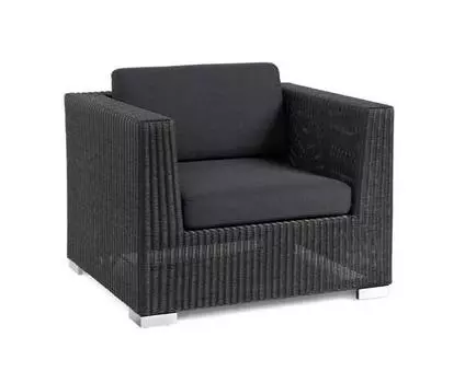 Плетеное кресло FORUM black