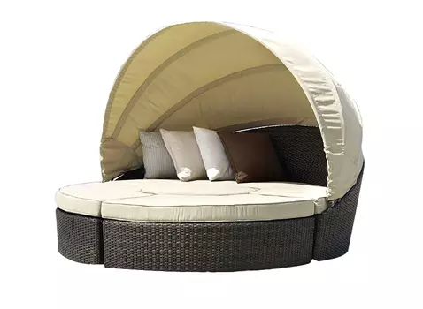 Плетеный модульный лежак Castello