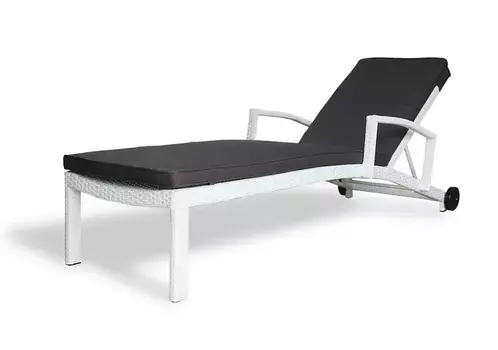 Плетеный шезлонг MILANO белый