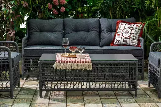 Плетеный стол LUCCA кофейный