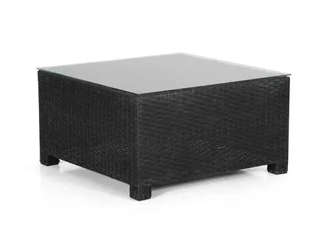 Плетеный стол-пуф Madison black