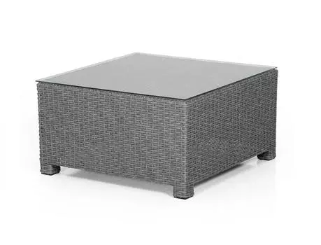 Плетеный стол-пуф Madison grey