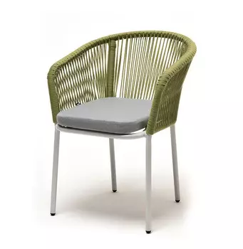 Плетеный стул из роупа Марсель салатовый
