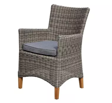 Плетеный стул с подлокотниками Лана