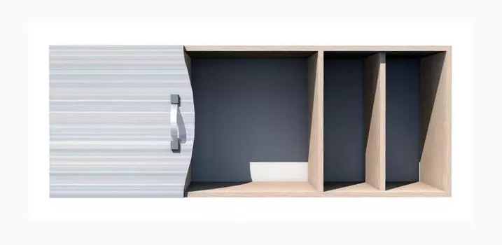 Полка навесная Модерн НМ 011.38