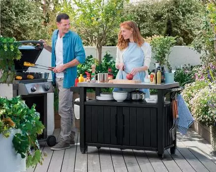 Приставной столик для летней кухни UNITY XL 207 L черный