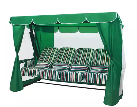 Садовые качели Элит Люкс Плюс, зеленые