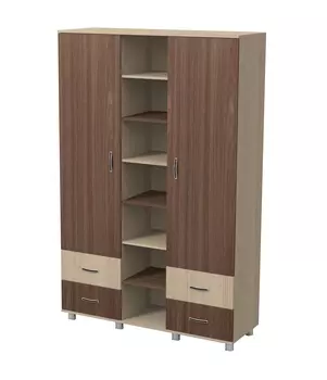 Шкаф двухстворчатый с открытыми полками Алешка ЛДСП