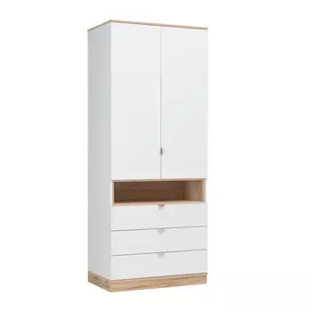 Шкаф Джидда 900 белый / дуб делано