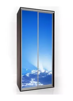 Шкаф-купе Мебелайн-1 с фотопечатью Небо