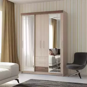 Шкаф-купе с ящиками Олимп